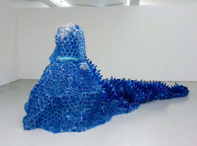 recycled plastic sculpture