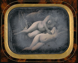 Two Women Embracing / French <em>Two Women Embracing</em>, Unknown photographer, French, 1847–53
