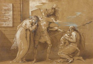 Permalink to The Drawing That Once Hung in Thomas Jefferson’s Parlor The Fright of Astyanax (Hector Bidding Farewell to Andromache), Benjamin West, 1797. The J. Paul Getty Museum, 84.GG.722