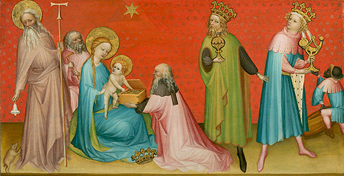 Adoration of the Magi with Saint Anthony Abbot Me in my usual spot in the North Pavilion at the Getty Center (that's me at bottom left!)