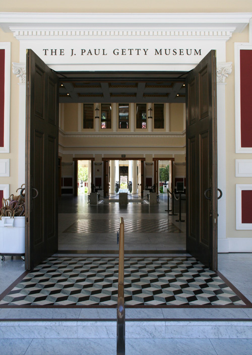 Entrance to the J. Paul Getty Museum at the Getty Villa Entrance to the J. Paul Getty Museum at the Getty Villa