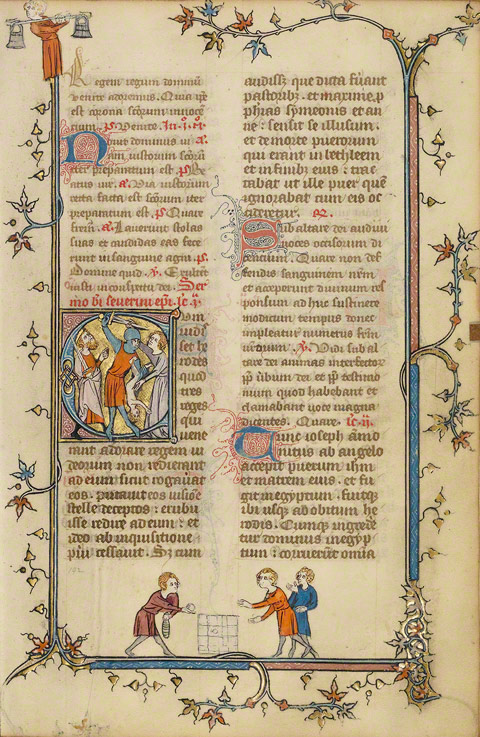 Initial C: The Massacre of the Innocents in a breviary / French