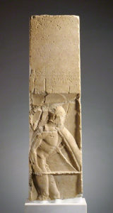 Permalink to “Not Like a Coward”: Remembering a Warrior’s Death Gravestone of Pollis / Greek