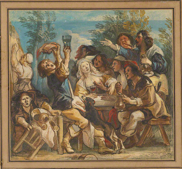A Merry Company / Jacob Jordaens A Merry Company / Jacob Jordaens