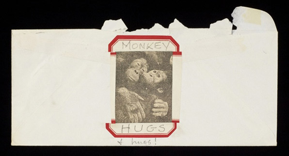 Letter from Sam Wagstaff to Robert Mapplethorpe (back of envelope)