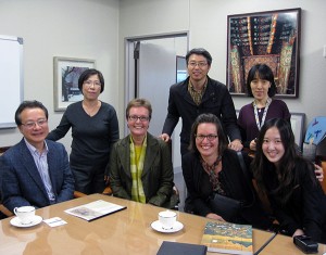 Permalink to Getty Voices: Looking East, Looking West Stephanie and I (seated, far right) with colleagues at the National Museum of Korea, Seoul, in November 2011. Back row, standing: left to right: Lee Jae-jeong, Moon Dong Soo, Min Kil-hong. Front row, seated, left to right: Lee Won Bok, Burglind Jungmann, Stephanie Schrader, Jessie Park