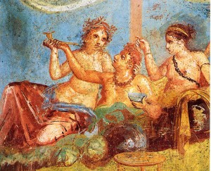 Permalink to Seduction in Ancient Rome Roman fresco with banquet scene from the Casa dei Casti Amanti, Marisa Ranieri Panetta (ed.): Pompeji. Geschichte, Kunst und Leben in der versunkenen Stadt. Belser, Stuttgart 2005, author: Wolfgang Rieger