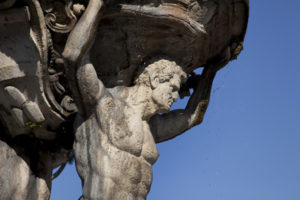 Permalink to Getty Voices: The Stones of Rome Detail of a stone fountain in Rome, Italy, showing damage caused by weathering