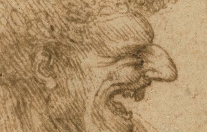 Permalink to Leonardo da Vinci, Renaissance Lefty Detail of a Caricature of a Man with Bushy Hair / Leonardo da Vinci