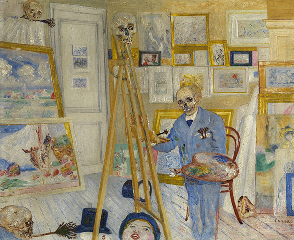 The Skeleton Painter / James Ensor