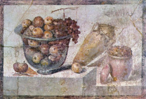 Permalink to The Fine Art of Feasting in Roman Gaul Pompeiian wall painting depicting autumn produce / Roman, A.D. 70