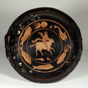 Permalink to Three Ways to Avoid the Freeways: Transport Advice from Apulian Vases Funerary Vessel with Phrixos on the Ram, 340–310 B.C., Attributed to the Phrixos Group. Created in Ceglie del Campo, Italy, Apulia. Terracotta, 18 1/2 in. diam. Antikensammlung, Staatliche Museen zu Berlin. © Staatliche Museen zu Berlin, Antikensammlung. Photo: Johannes Laurentius