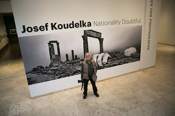 Josef Koudelka in the Getty Center galleries, November 2014