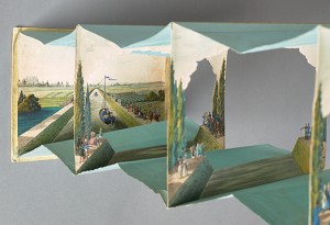 Permalink to This Just In: 19th-Century “Peep Show” Was the Forerunner of 3D Movies Diorama of King Ludwig’s Canal, detail of etchings