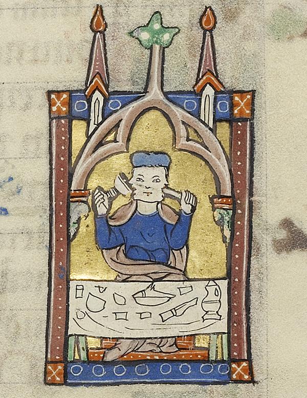 medieval illuminations gluttony