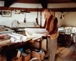 Harry Gesner in his Sandcastle Studio           Harry Gesner in his Sandcastle Studio