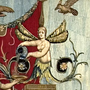 Grotesque with moth's wings