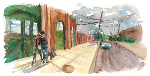 Faces of L.A., Tayen Kim. Watercolor. Courtesy of and © Tayen Kim