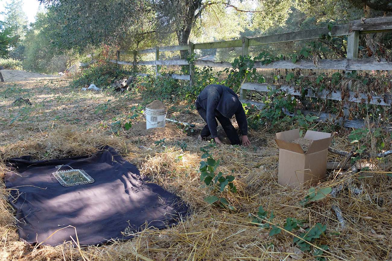 Marbles Jumbo Radio crouches during performance of Mountain, Fire, Holding Still. Marbles Jumbo Radio crouches during performance of Mountain, Fire, Holding Still.