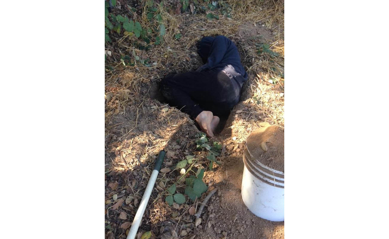 Close-up of Marbles Jumbo Radio lying in a shallow cavity. Close-up of Marbles Jumbo Radio lying in a shallow cavity.