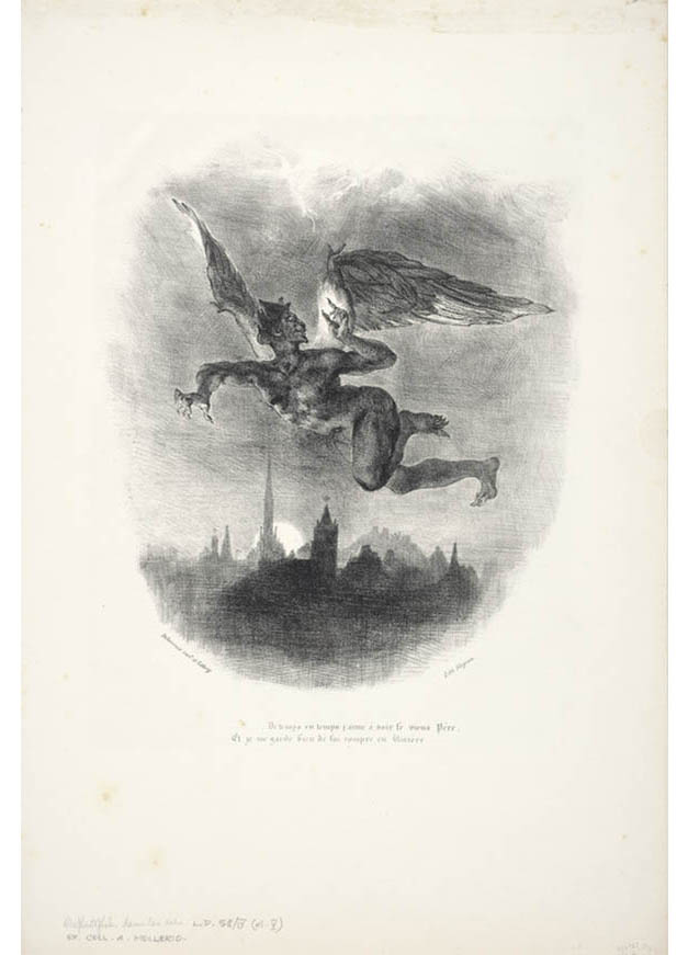 <em>Mephistopheles Aloft</em>, 1827, published 1828, Eugène Delacroix Mephistopheles Aloft, 1827, published 1828, Eugène Delacroix