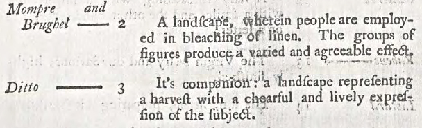 English entry and description