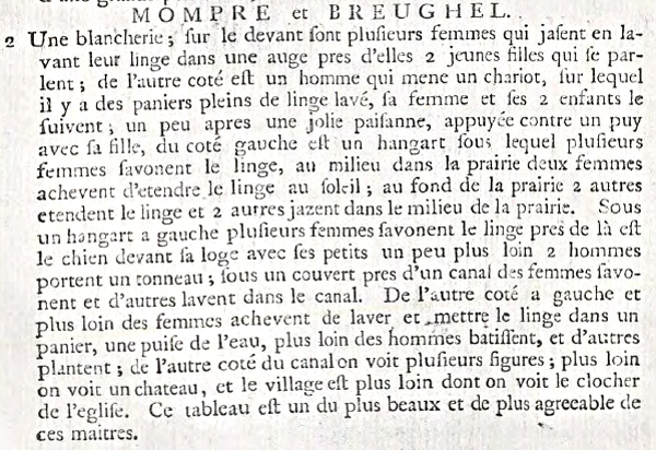 French descriptions for a pair of paintings