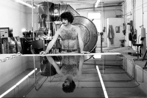 Larry Bell in his studio