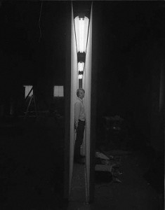 Bruce Nauman in his studio