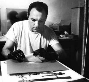 Norman Zammit in his studio