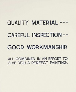 Quality Material, John Baldessari