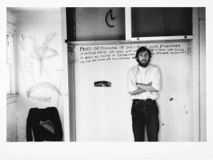 Wallace Berman in an abandoned building