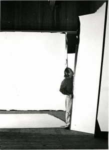 Sam Francis in his studio