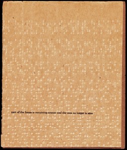 Brochure for a performance at Instant Theatre