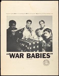 Poster for "War babies" exhibition