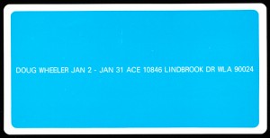 Announcement, Doug Wheeler at Ace Gallery