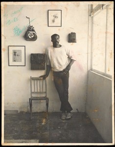 Ed Bereal in his studio