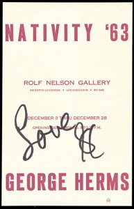Announcement, George Herms "Nativity '63"